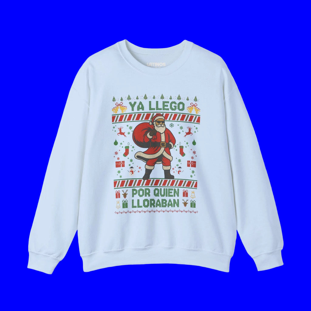 Pull Ras du Cou de Noël en Tricot « Ya Llegó Por Quien Lloraban » | Drôle Espagnol Latino | 3 Couleurs