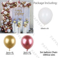 Kit guirlande d'arche de ballons rose gold, latex blanc et rose, 182 pièces, pour décoration de mariage, fête d'anniversaire, baby shower, fête de bureau, révélation de sexe