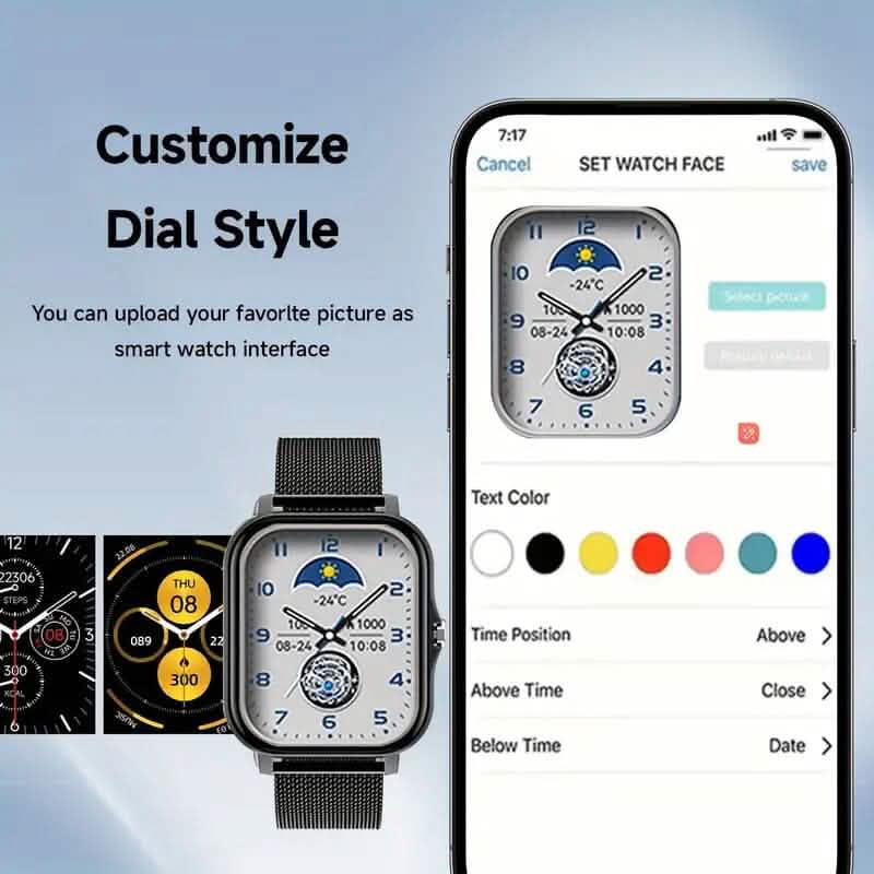 Montre connectée à écran tactile intégral