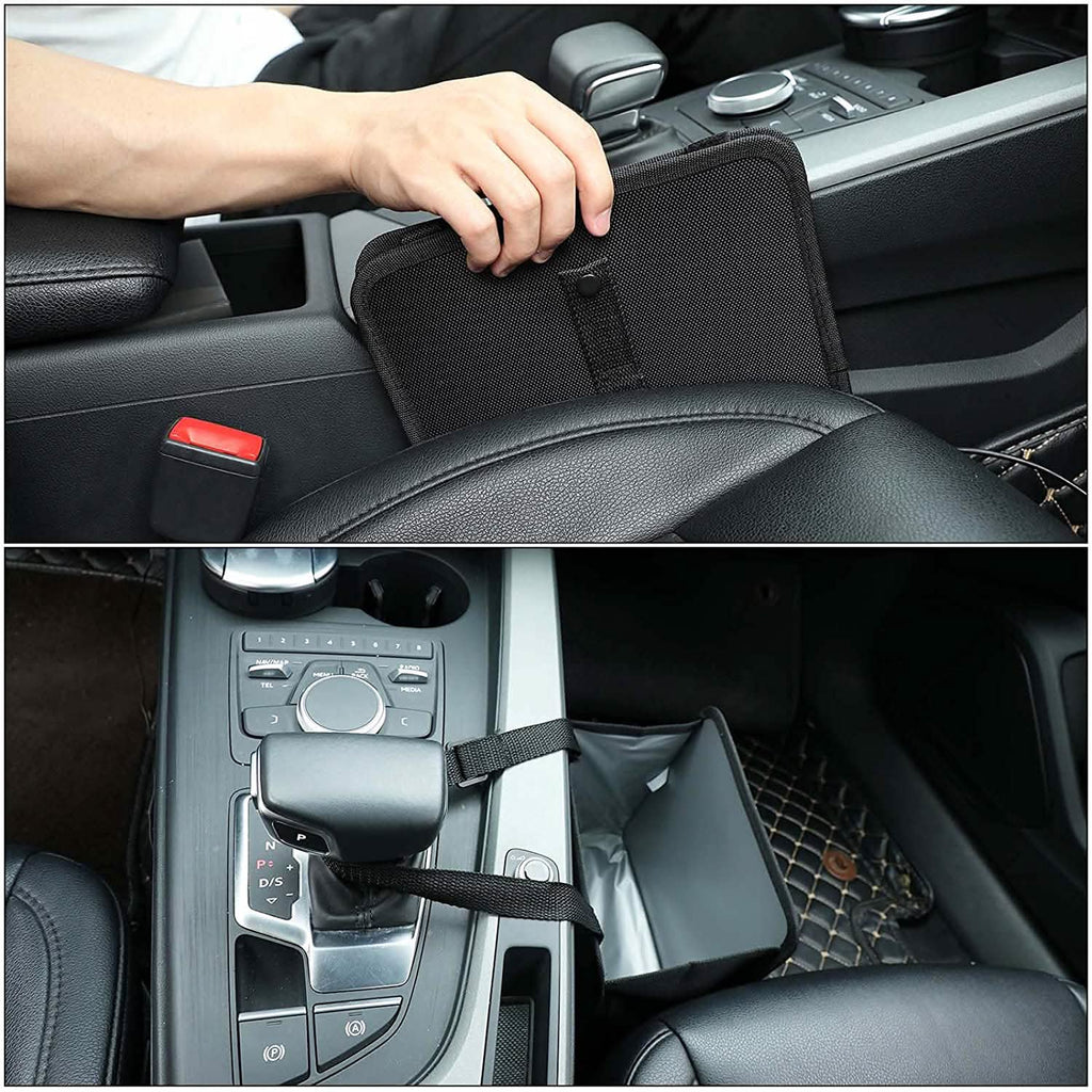 Sac de voiture à suspendre étanche de 7 litres, poubelle, sac de rangement pour déchets