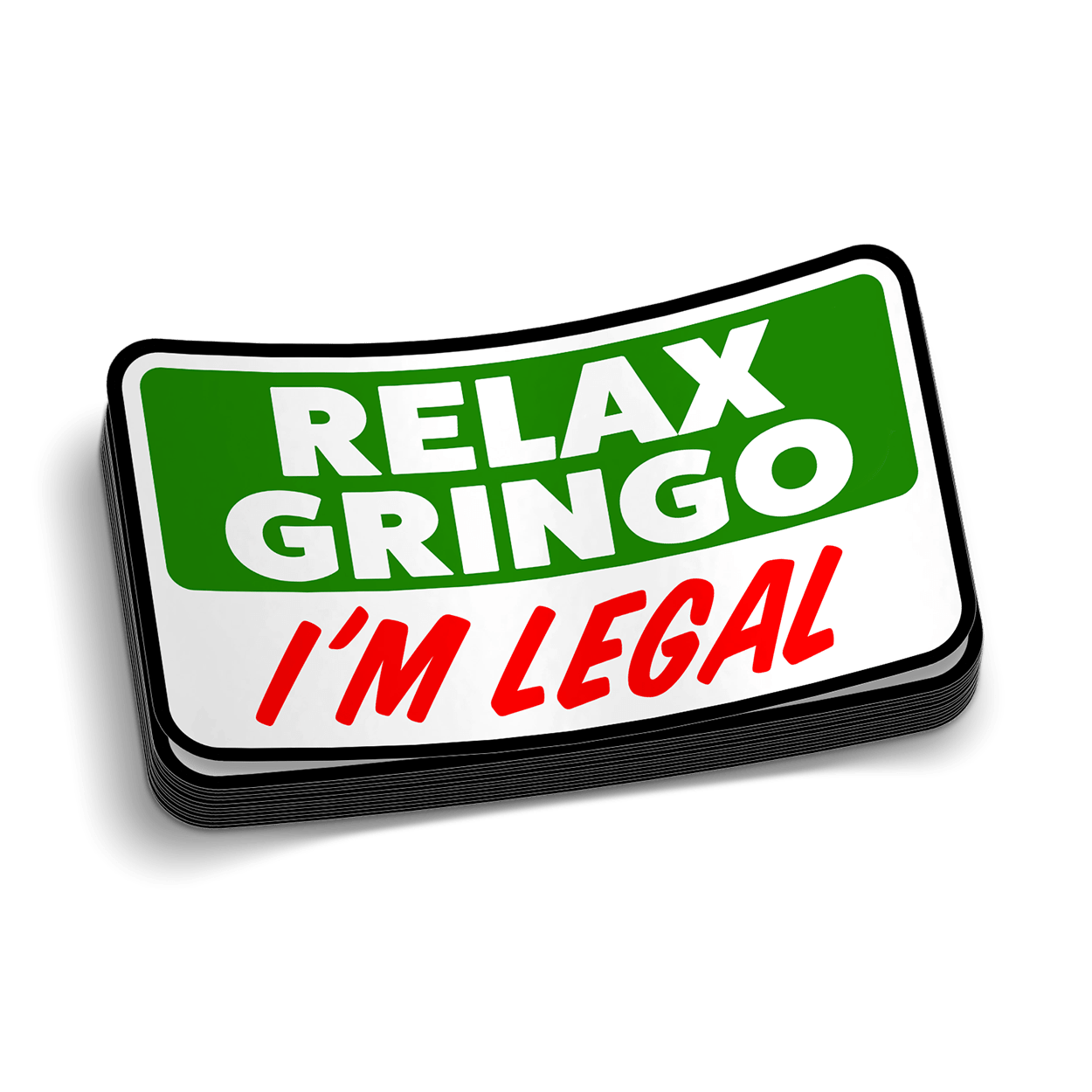 Autocollant de casque de chantier « Relax Gringo »
