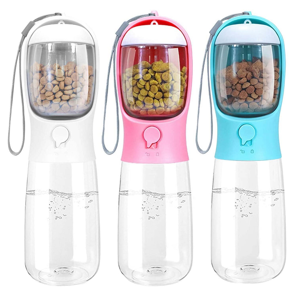 Distributeur d'eau portable pour chien de 525 ml avec gamelle amovible