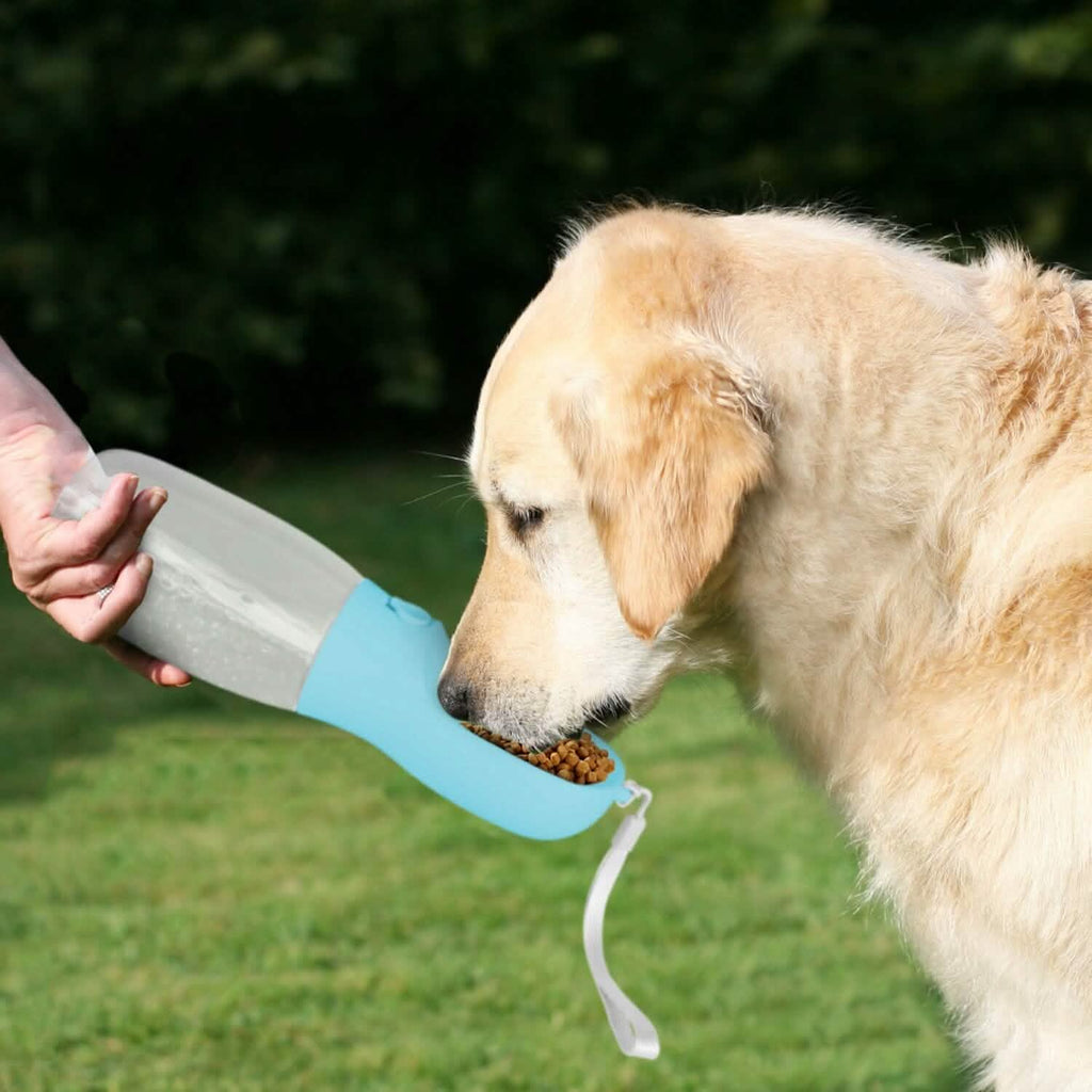 Distributeur d'eau portable pour chien de 525 ml avec gamelle amovible