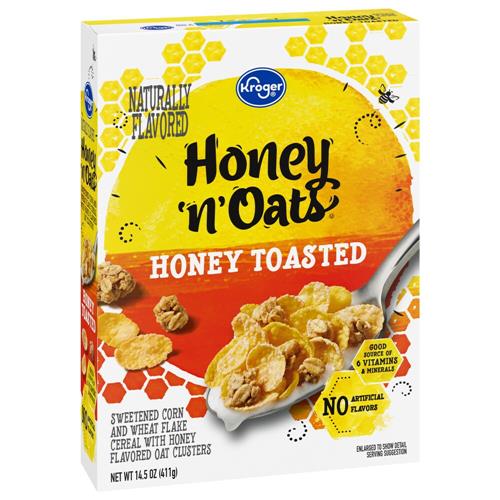Kroger Céréales grillées au miel et avoine 411 g