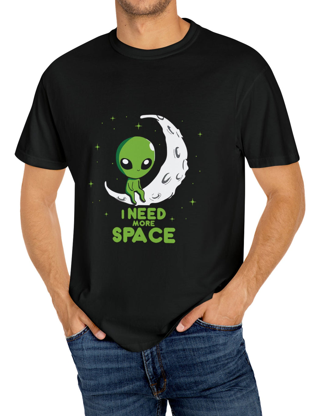T-shirt graphique Alien pour homme – Tee-shirt décontracté style urbain estival
