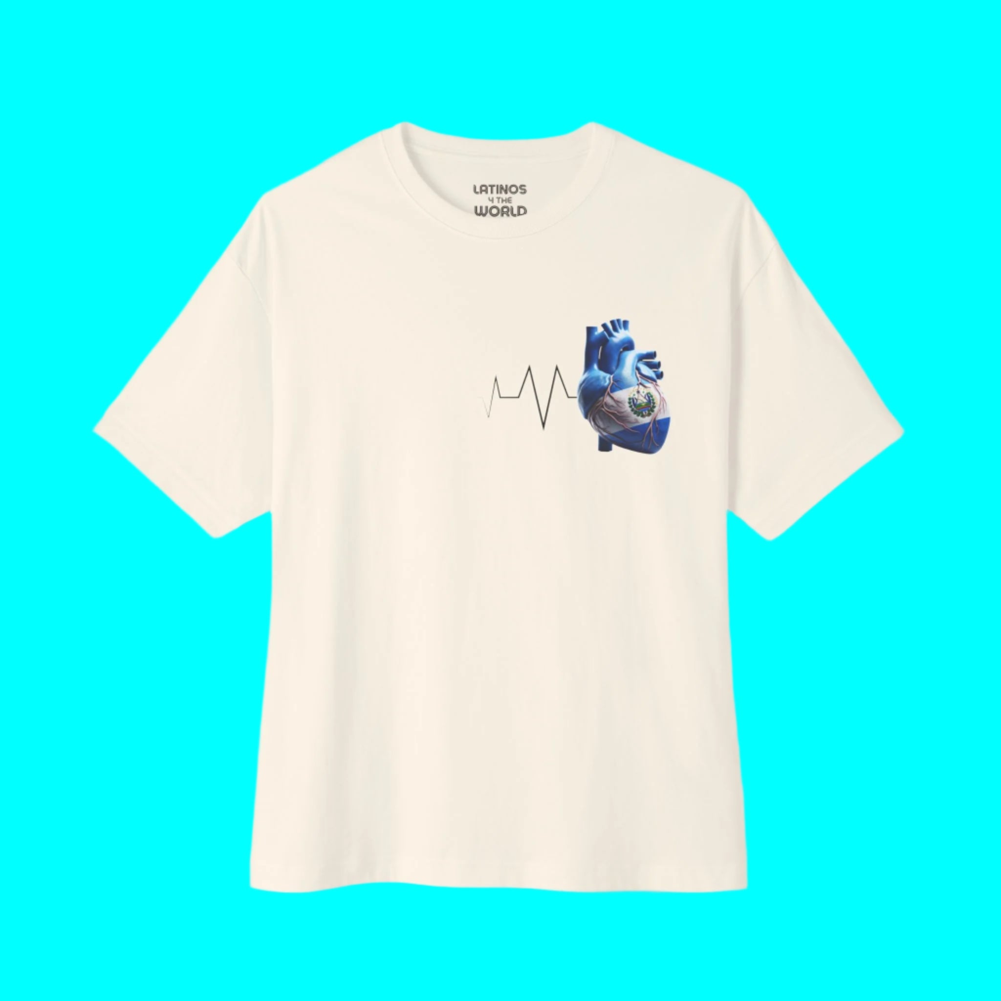 T-shirt LE SALVADOR Toujours Dans Mon Cœur | Battement de Cœur Salvadorien Corazon | Tees Drôles Viraux Fierté Latino