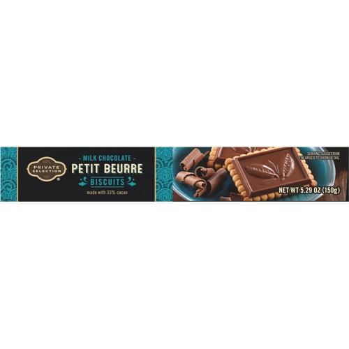 Biscuits Petit Beurre au chocolat au lait Sélection privée 150 g