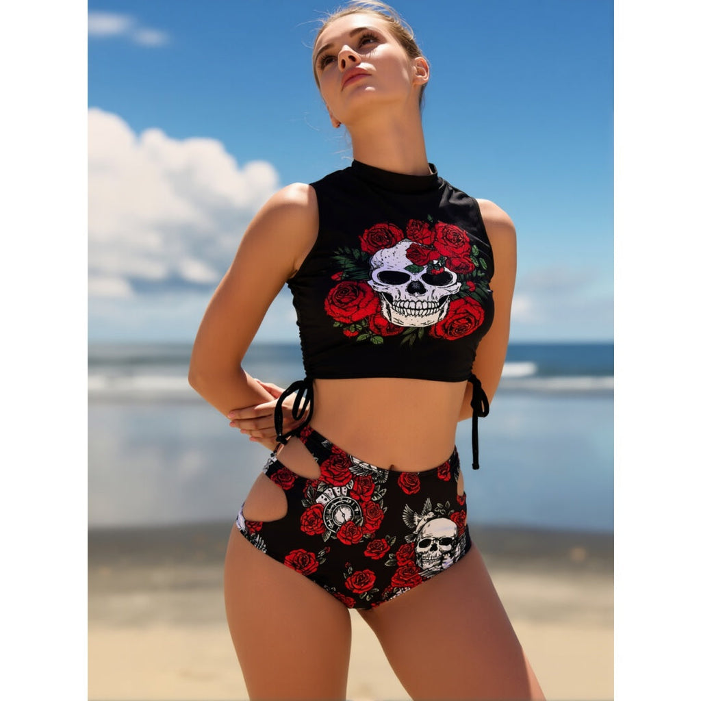 Maillot de Bain Décontracté Deux Pièces pour Femme
