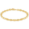 Bracelet maille marine gonflée en or 18 carats de 8 po