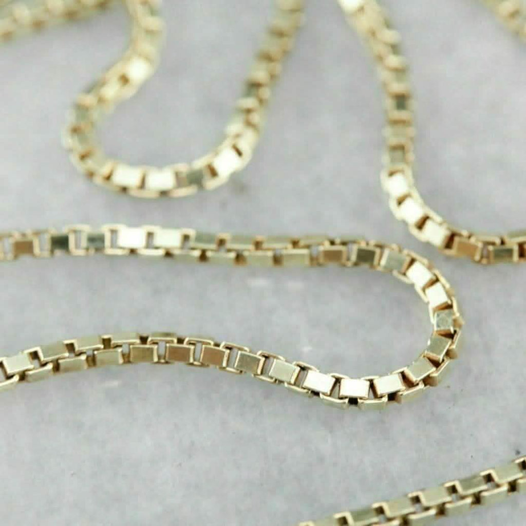 Chaîne en or jaune massif 18 carats Collier en or véritable