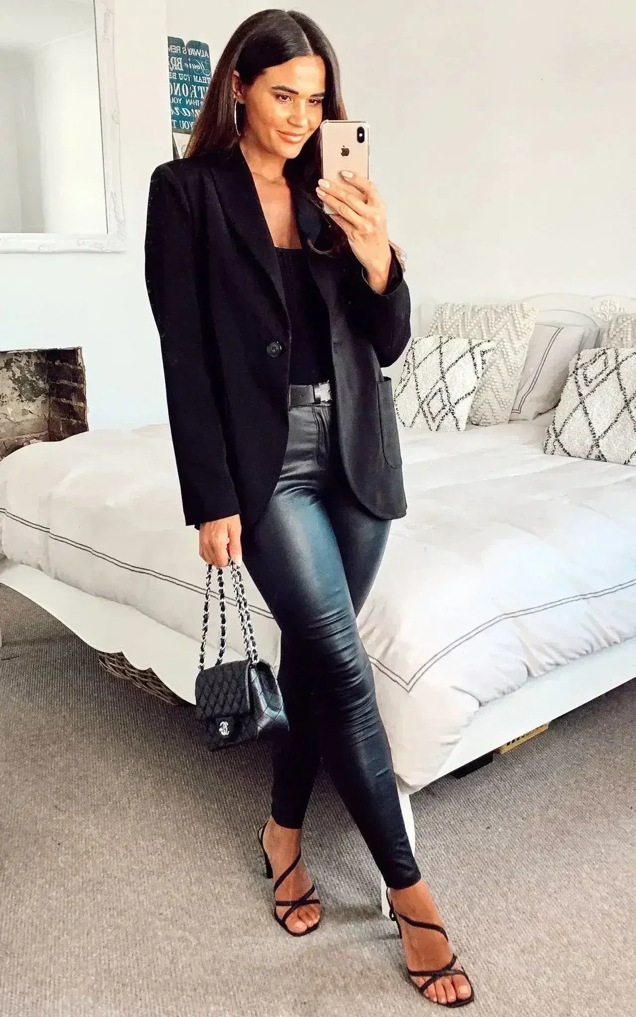 De La Crème - Blazer ajusté pour femme avec poches plaquées