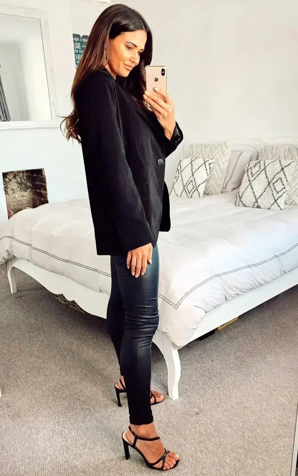 De La Crème - Blazer ajusté pour femme avec poches plaquées
