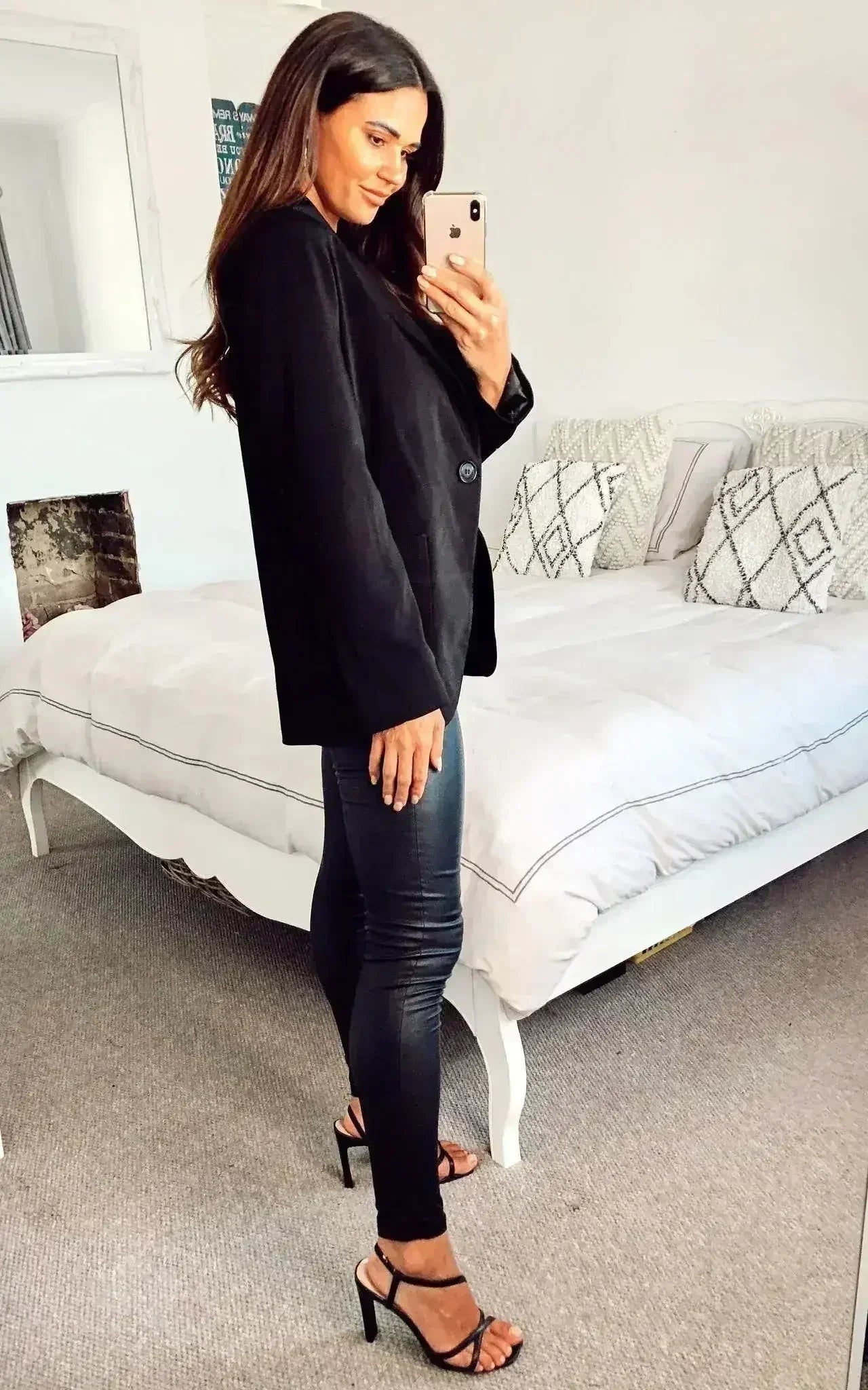 De La Crème - Blazer ajusté pour femme avec poches plaquées