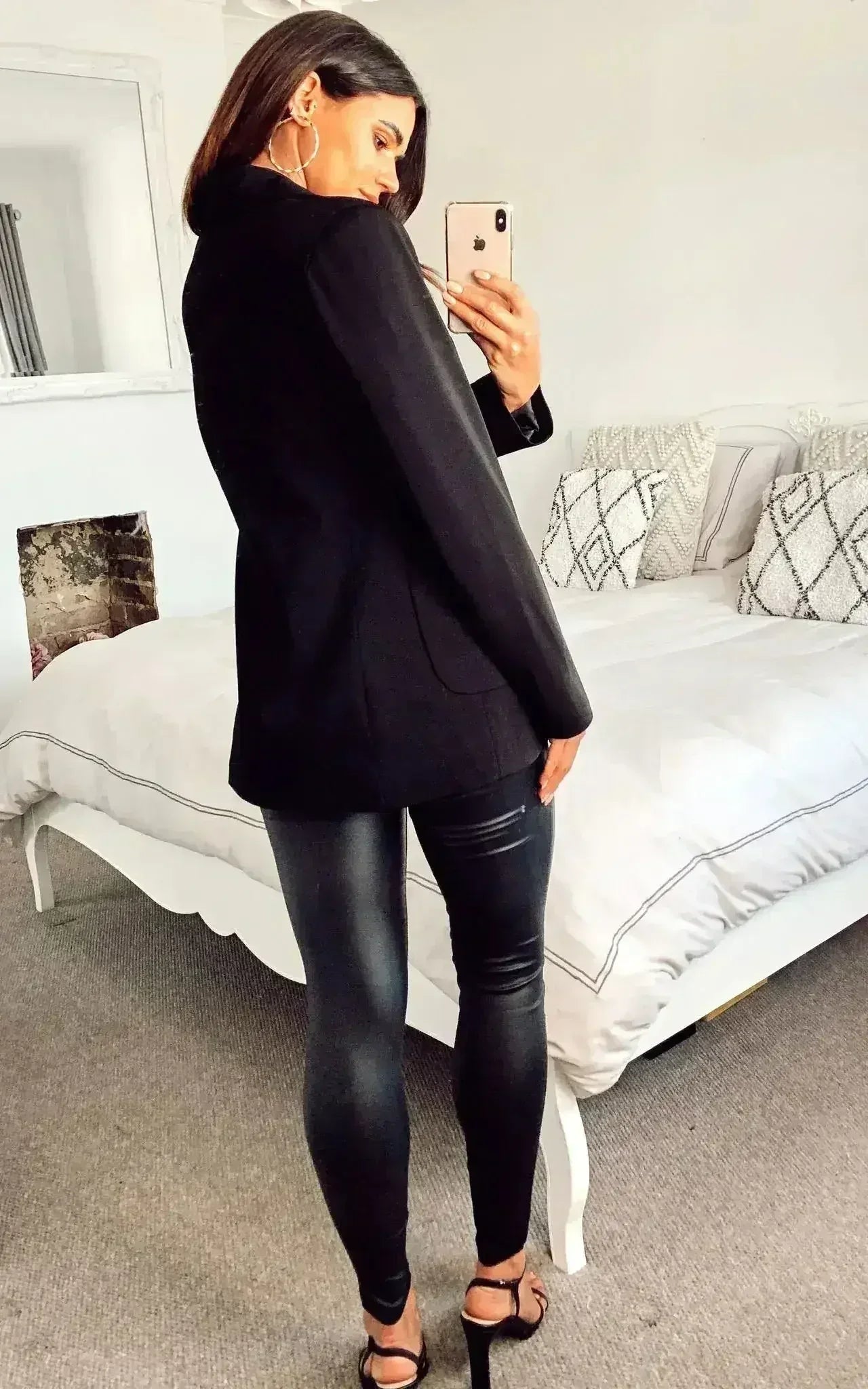 De La Crème - Blazer ajusté pour femme avec poches plaquées