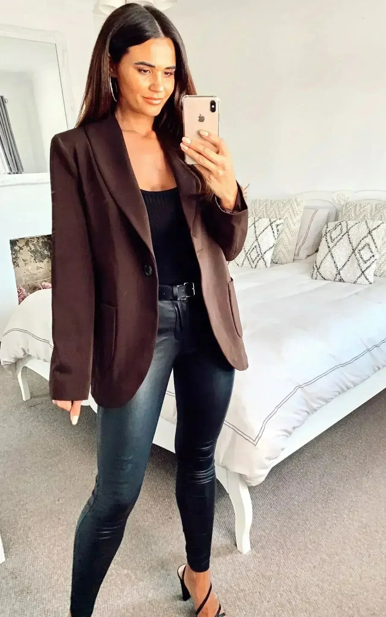 De La Crème - Blazer ajusté pour femme avec poches plaquées