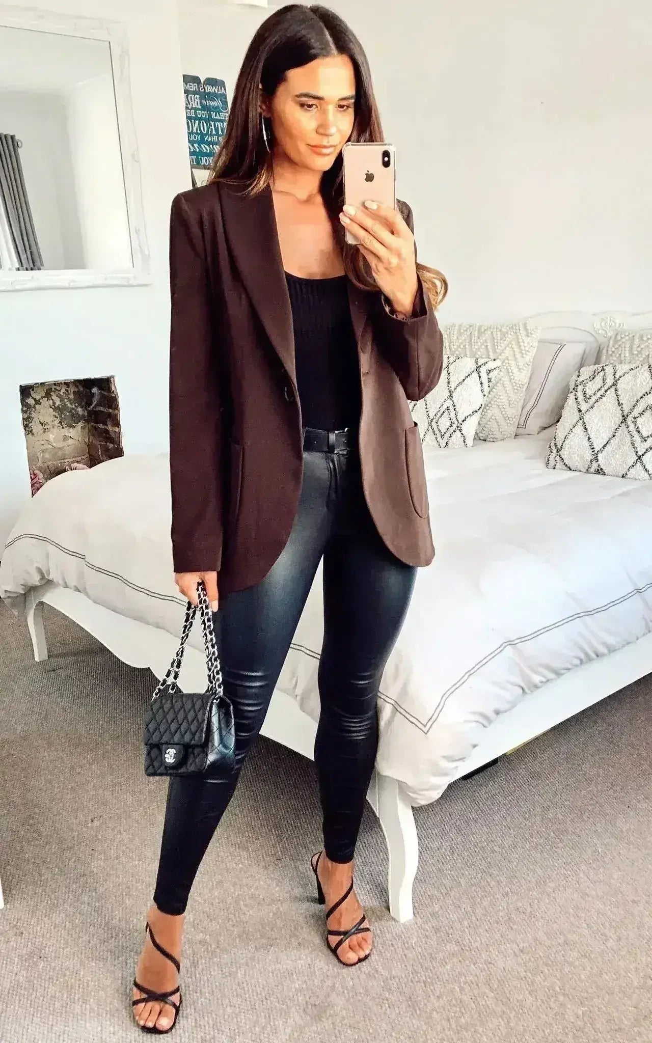 De La Crème - Blazer ajusté pour femme avec poches plaquées