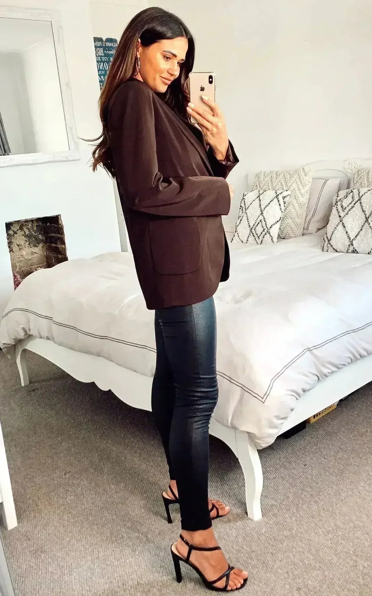De La Crème - Blazer ajusté pour femme avec poches plaquées