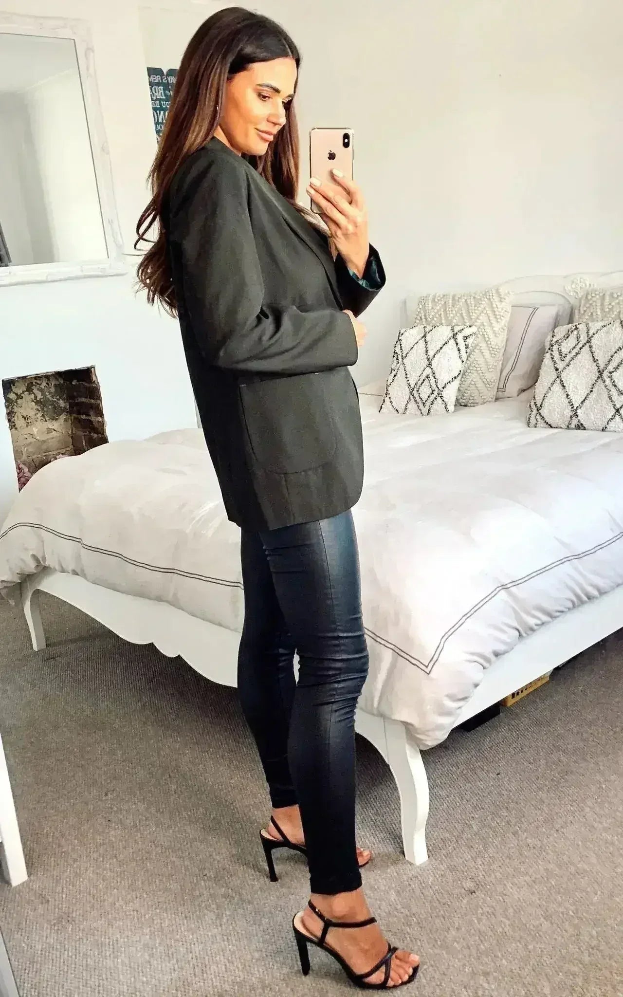 De La Crème - Blazer ajusté pour femme avec poches plaquées