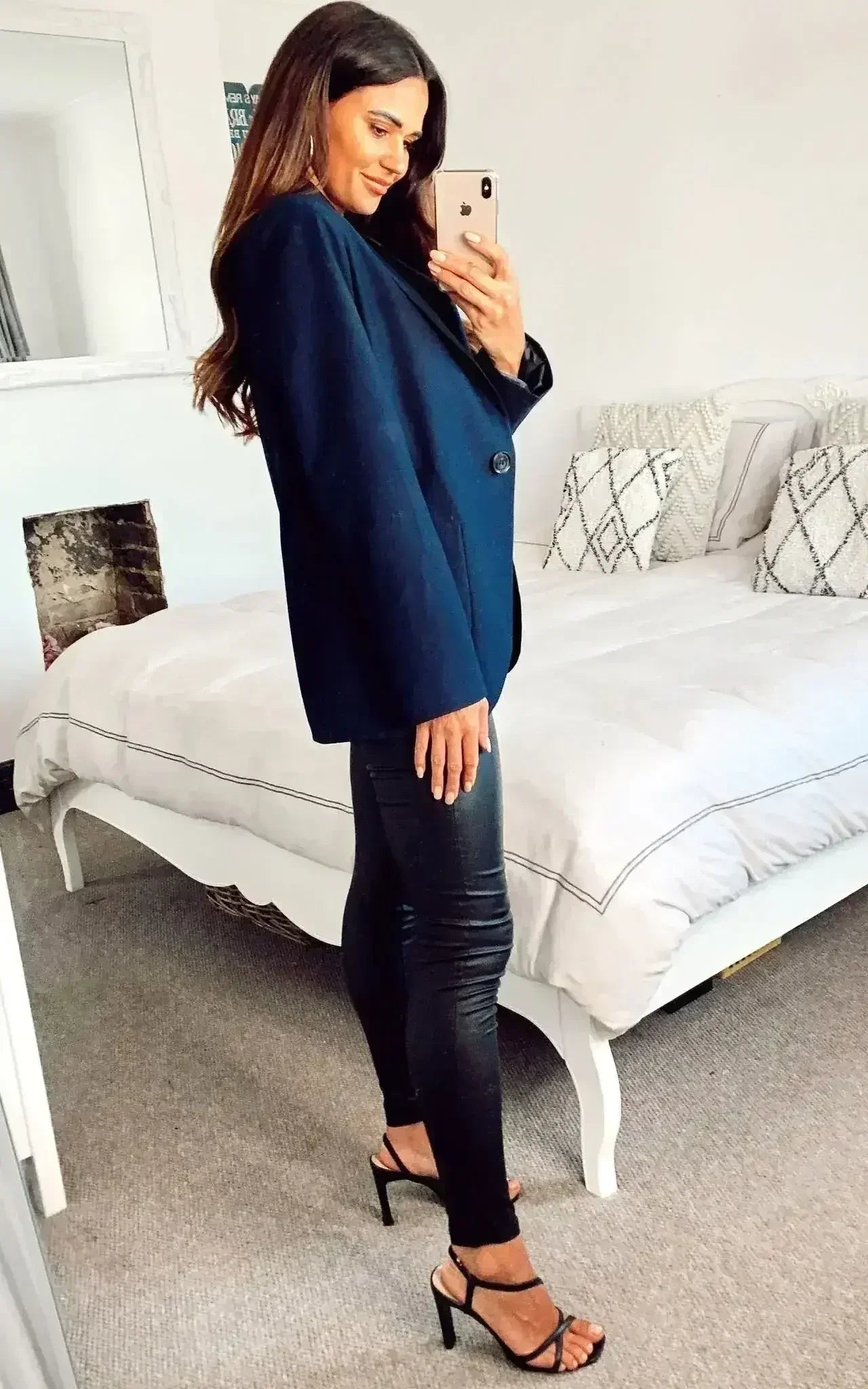 De La Crème - Blazer ajusté pour femme avec poches plaquées