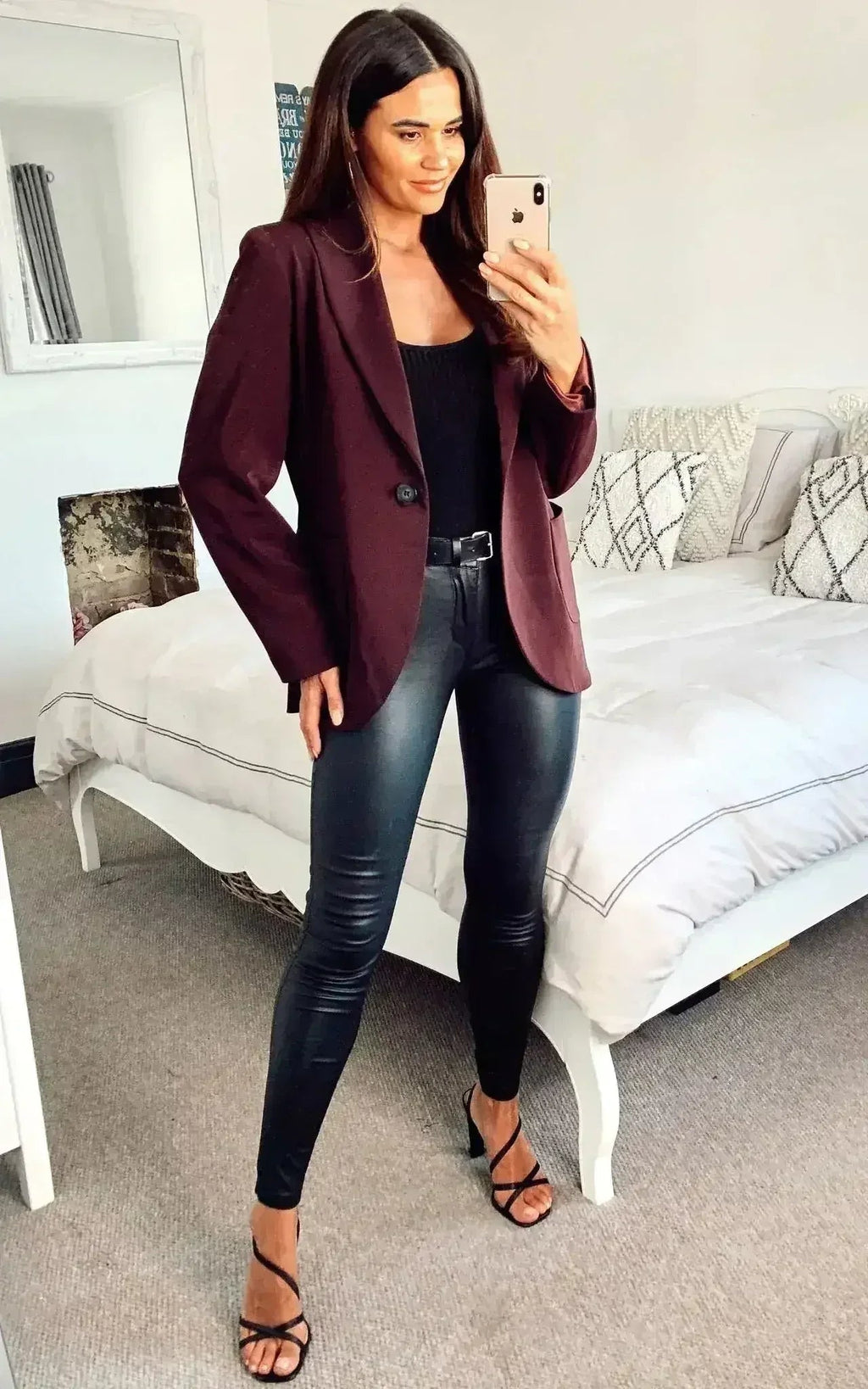 De La Crème - Blazer ajusté pour femme avec poches plaquées