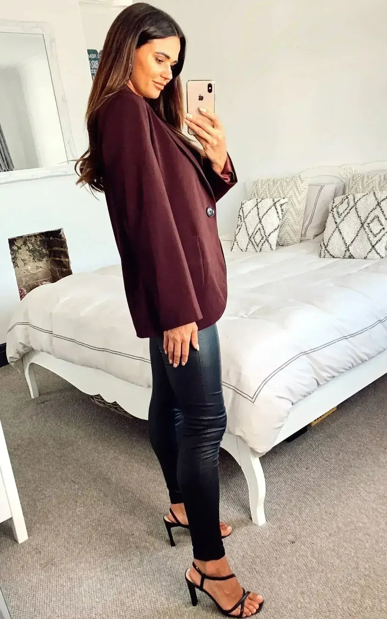 De La Crème - Blazer ajusté pour femme avec poches plaquées