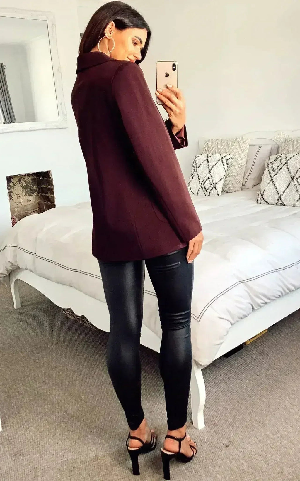 De La Crème - Blazer ajusté pour femme avec poches plaquées