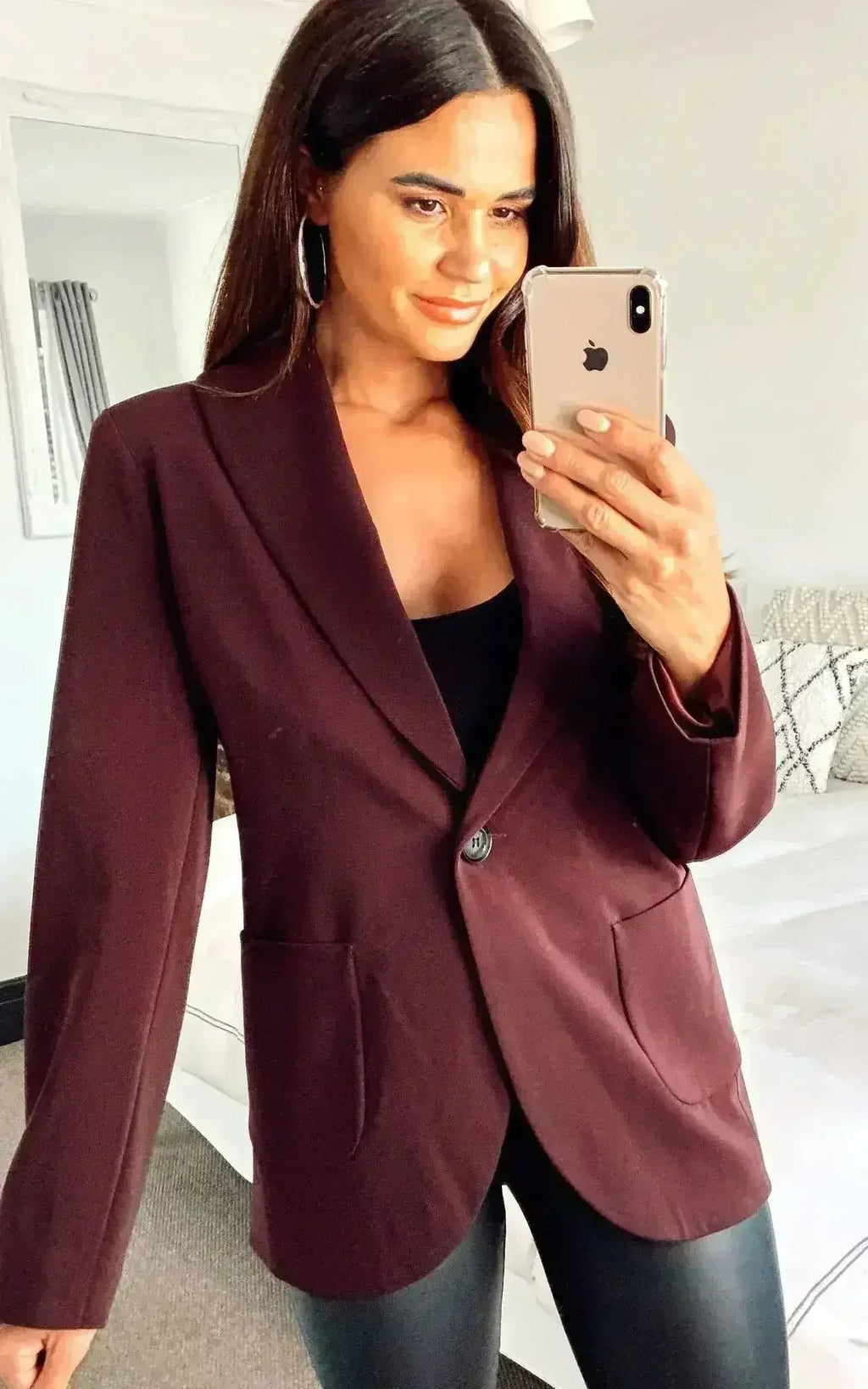 De La Crème - Blazer ajusté pour femme avec poches plaquées