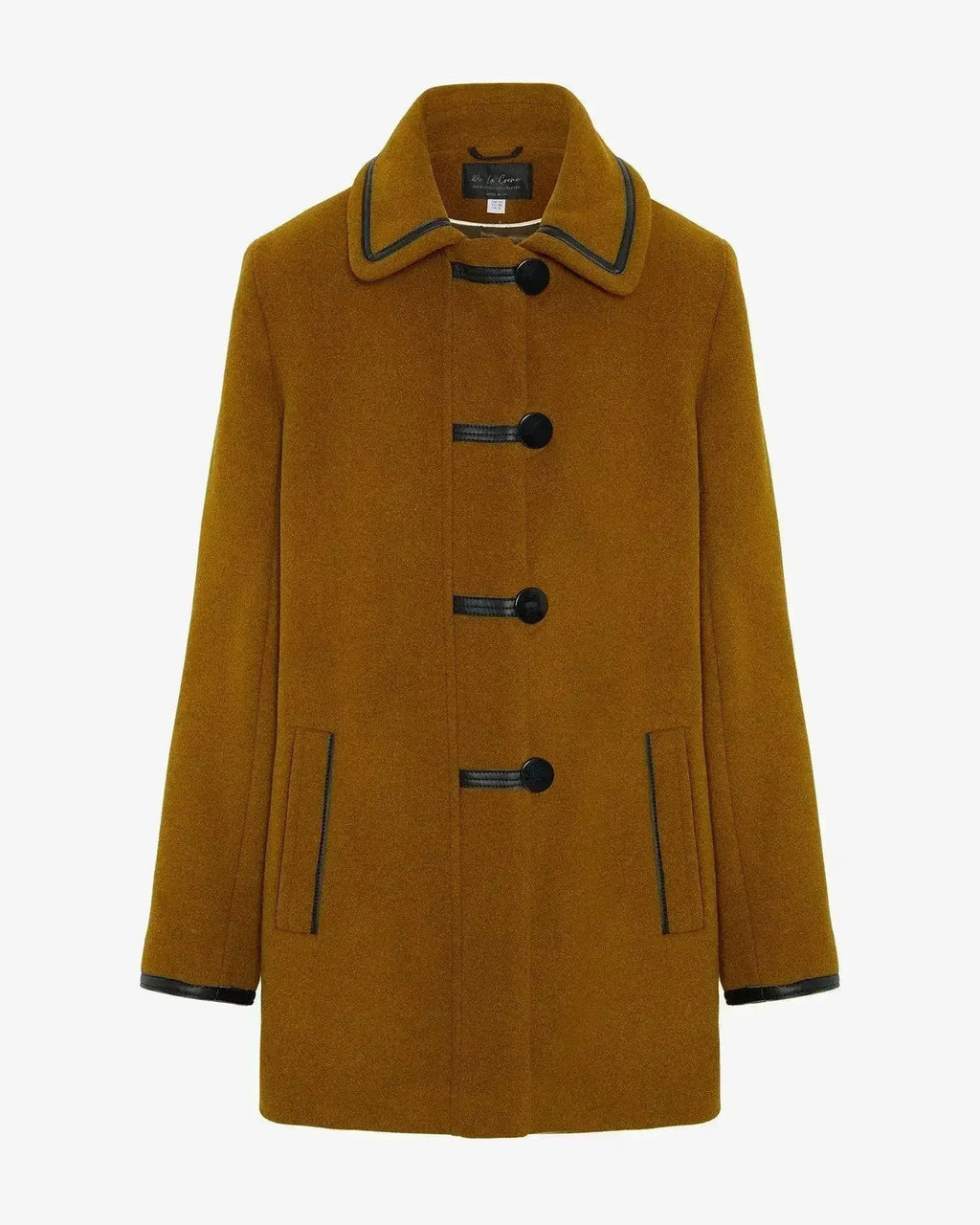 Manteau en laine mélangée avec liseré contrastant (1920)