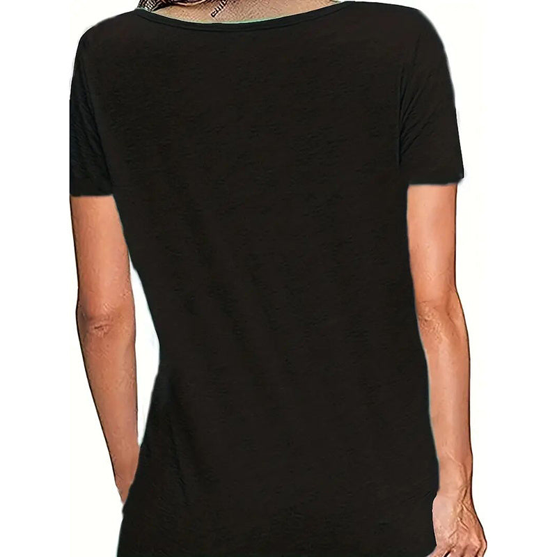 T-shirt graphique mignon avec un chat