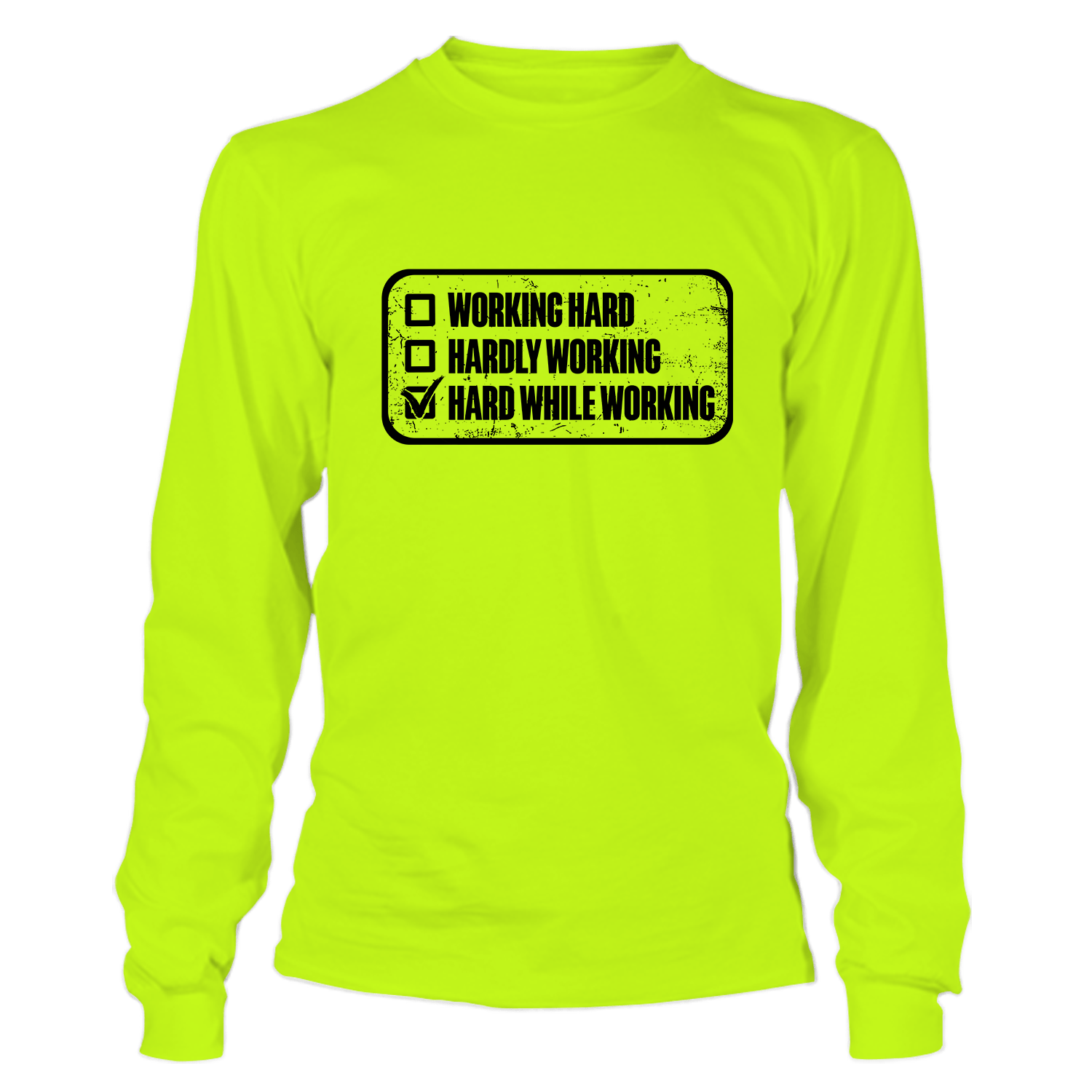 Travail Acharné - T-shirt à Manches Longues