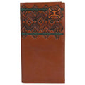 HOOey Chestnut Aztec - Portefeuille de rodéo pour hommes