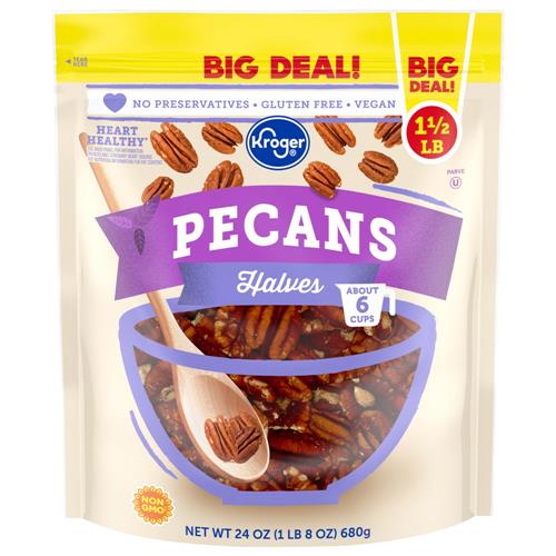 Noix de pécan (moitiés) Kroger 680 g