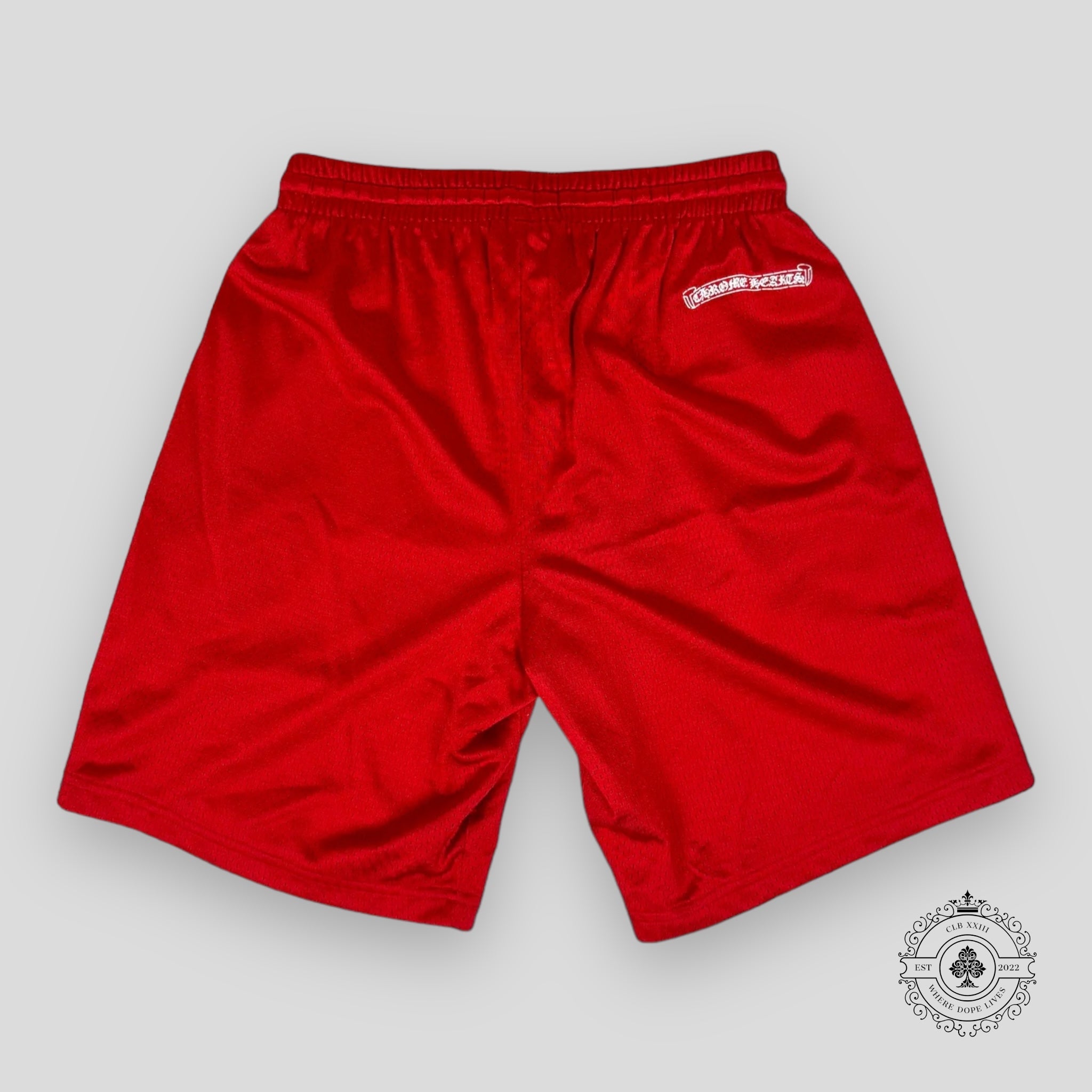 Short en maille Chrome Hearts Matty Boy Team 99 rouge