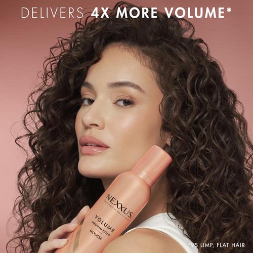 Mousse Volumisante Cheveux Nexxus, Mousse Coiffante Volumisante Volume, Rose, 300 g (Lot de 1)