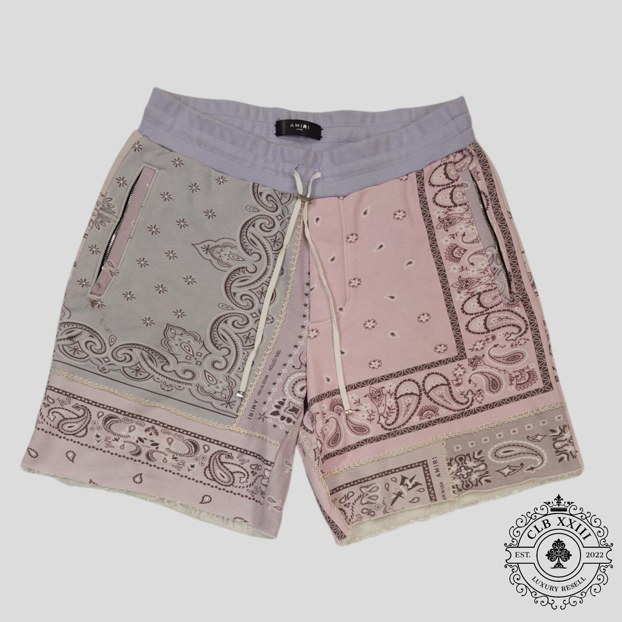 Shorts Amiri Bandana Reconstruct roses