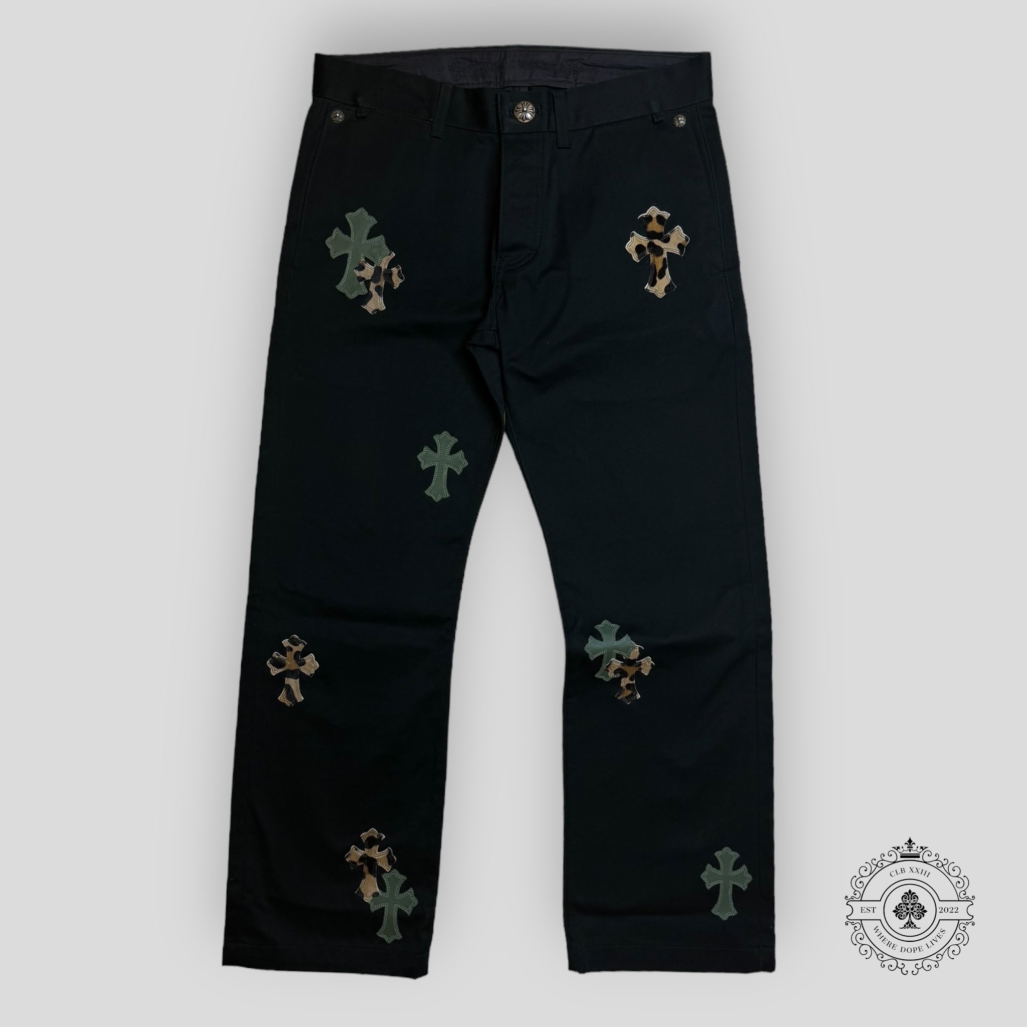 Pantalon Chino Chrome Hearts à Croix