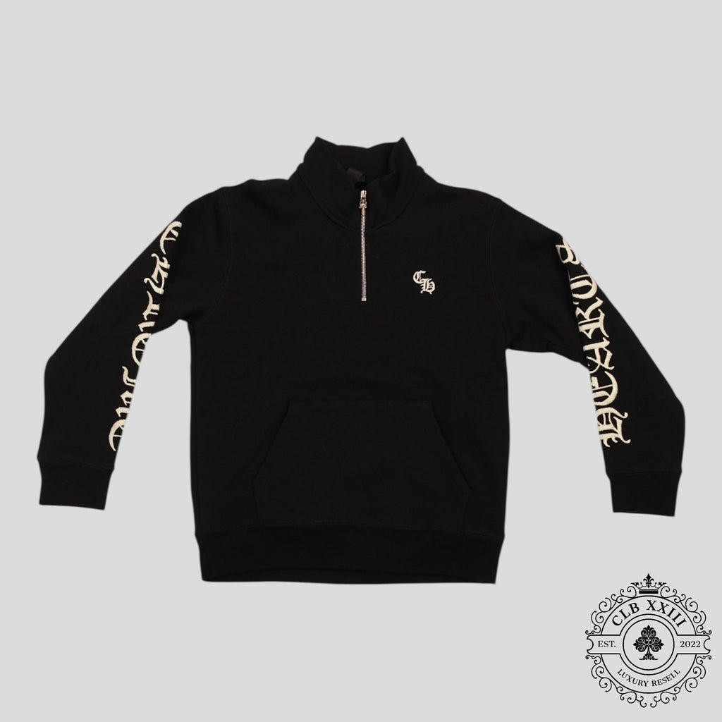 Polaire zippée Chrome Hearts CH brodée noire