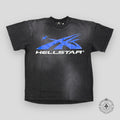 T-shirt Hellstar Gel Sport Logo Noir/Bleu