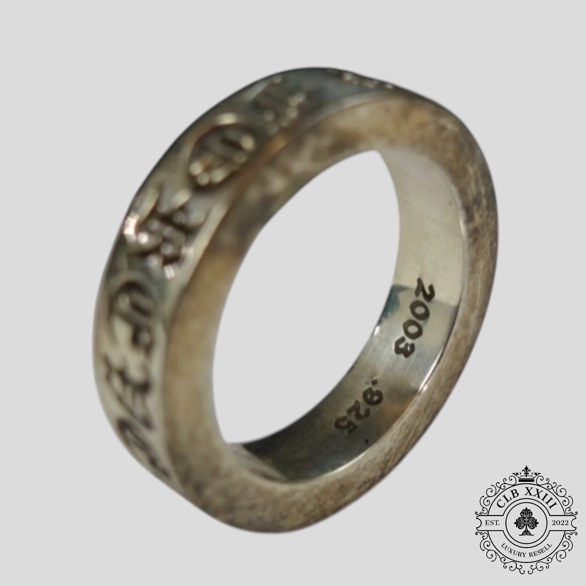 Bague Chrome Hearts CH Forever en argent