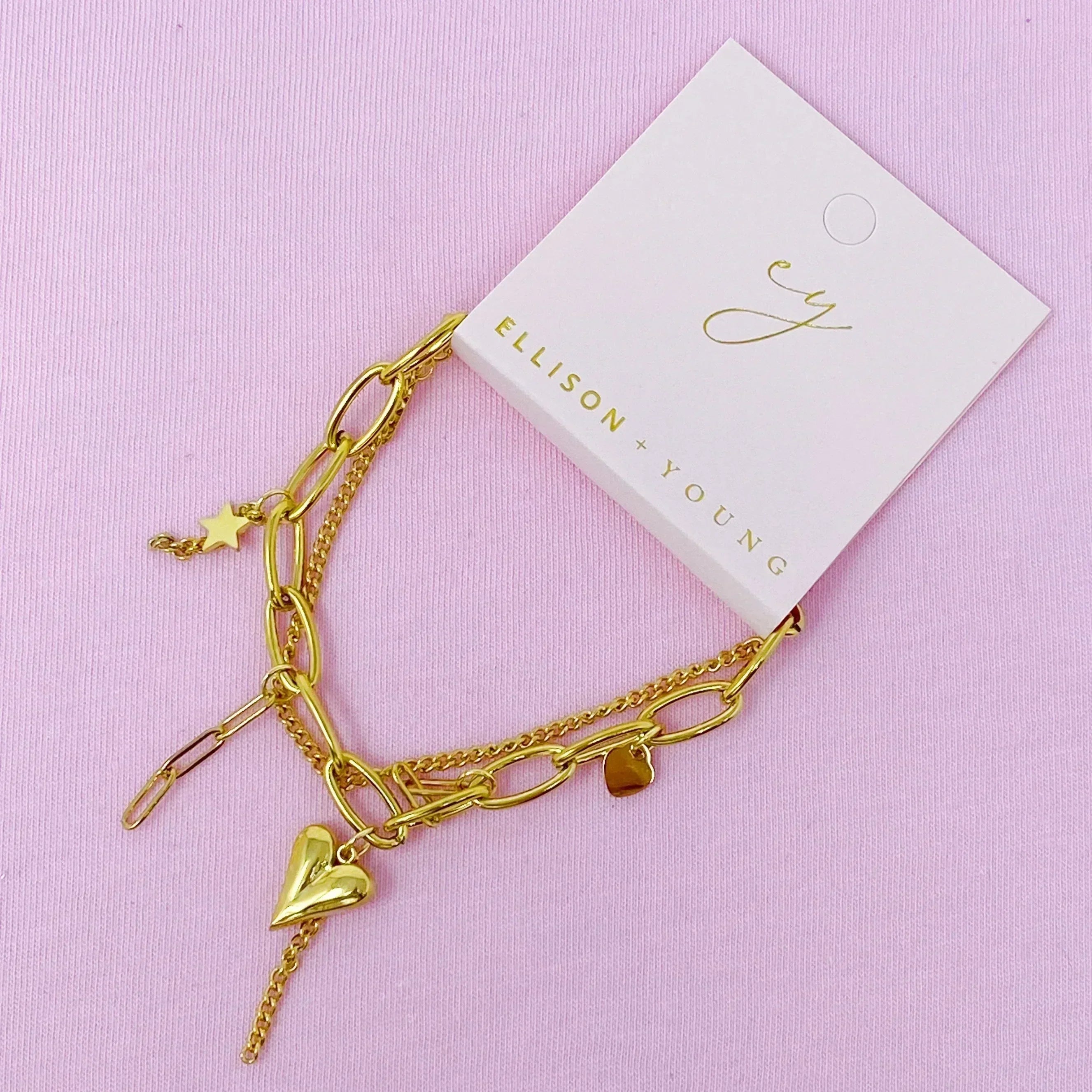 Bracelet breloques double bonheur