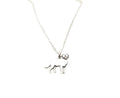 Golden Retriever Necklace – Sterling Silver, 18-Inch Chain