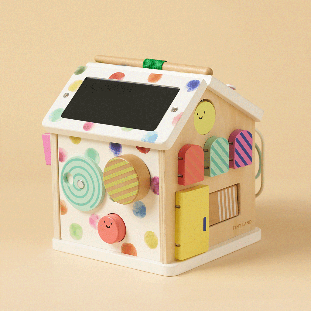Cube d'activités Tiny Land® La maisonnette - Arc-en-ciel