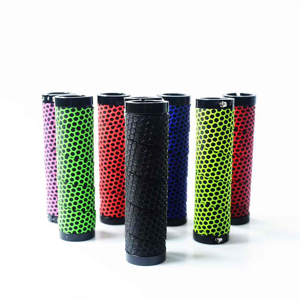 Poignées de vélo écologiques antidérapantes embout de guidon confortables pour vélo de route, doubles poignées de vélo souples et antidérapantes, confortables et absorbant les chocs pour VTT, Beach Cruiser, trottinette, vélo pliant