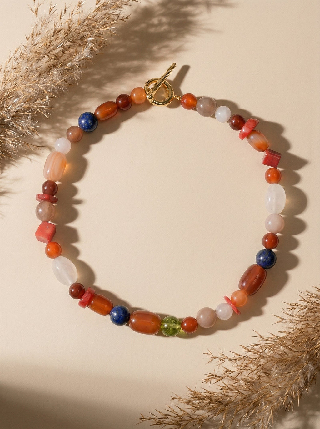 Bijoux cosmiques multicolores en perles