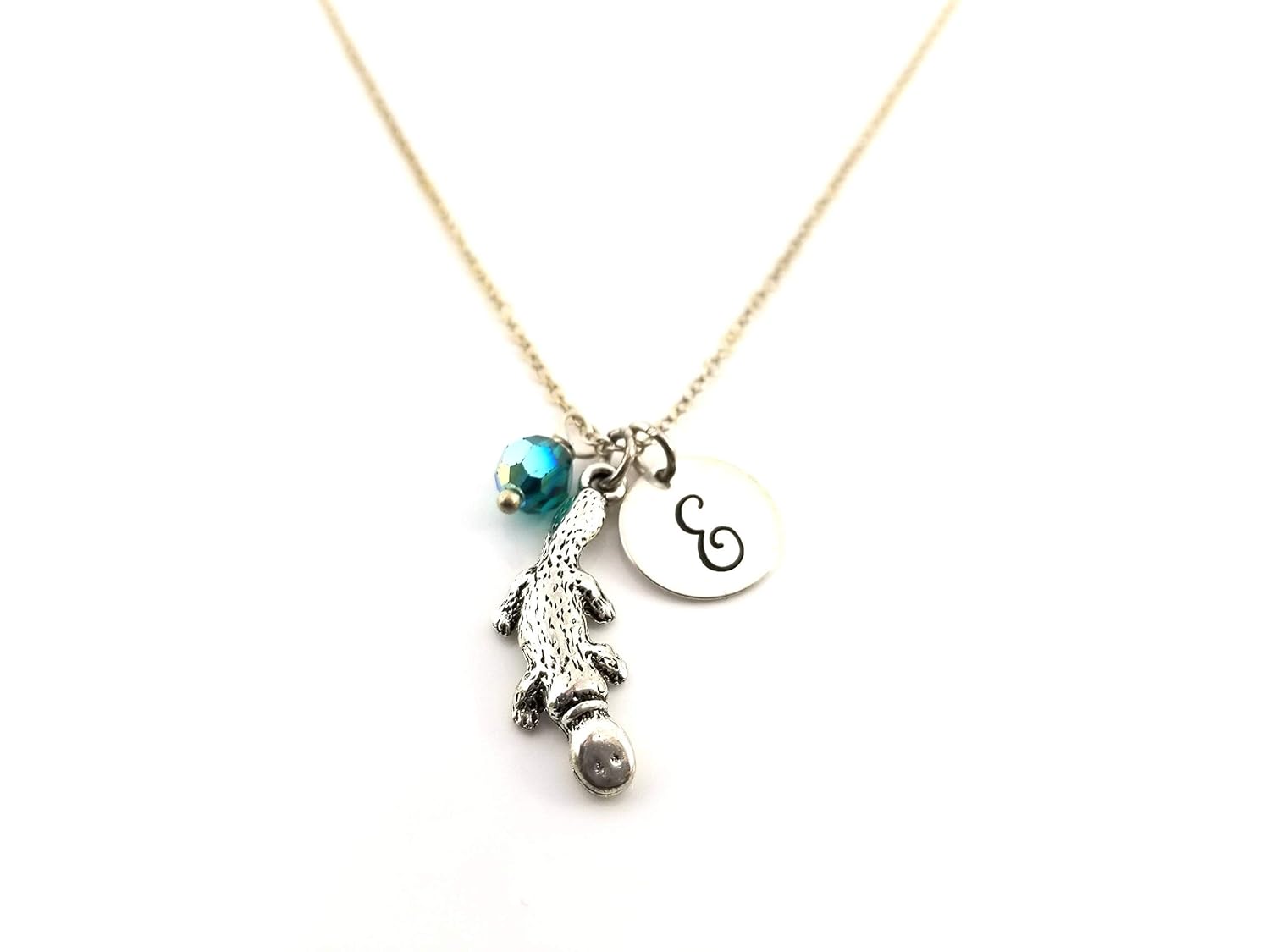 Collier Amulette Ornithorynque – Bijoux Personnalisés en Argent Sterling