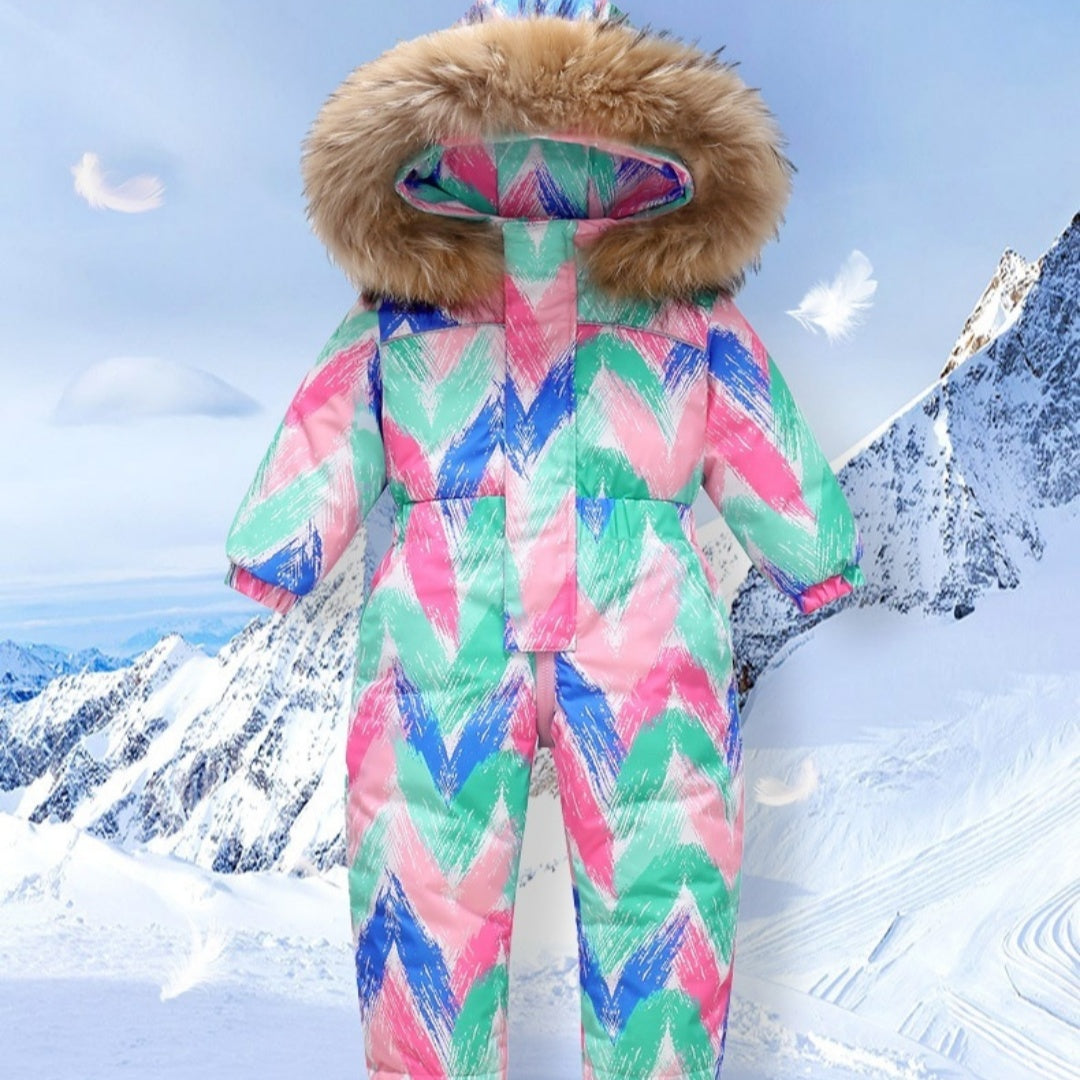 Tendance moderne NOUVEAU Vêtements pour enfants Veste Neige Manteau Combinaison Salopette pour filles et garçons Combinaison de ski d'hiver pour enfants