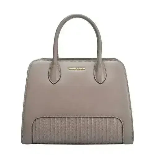 Sac à main de luxe en cuir lisse pour femme Maria Carla
