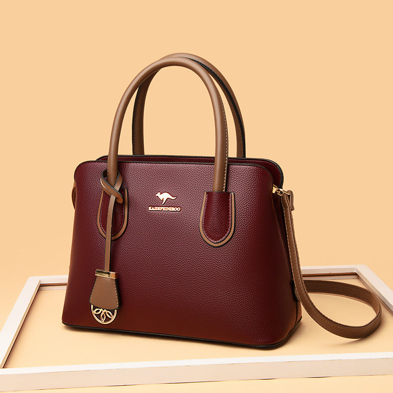 Sac à main de luxe en cuir à grande capacité pour femmes, sacs à bandoulière de créateur charmants pour femmes et jeunes filles