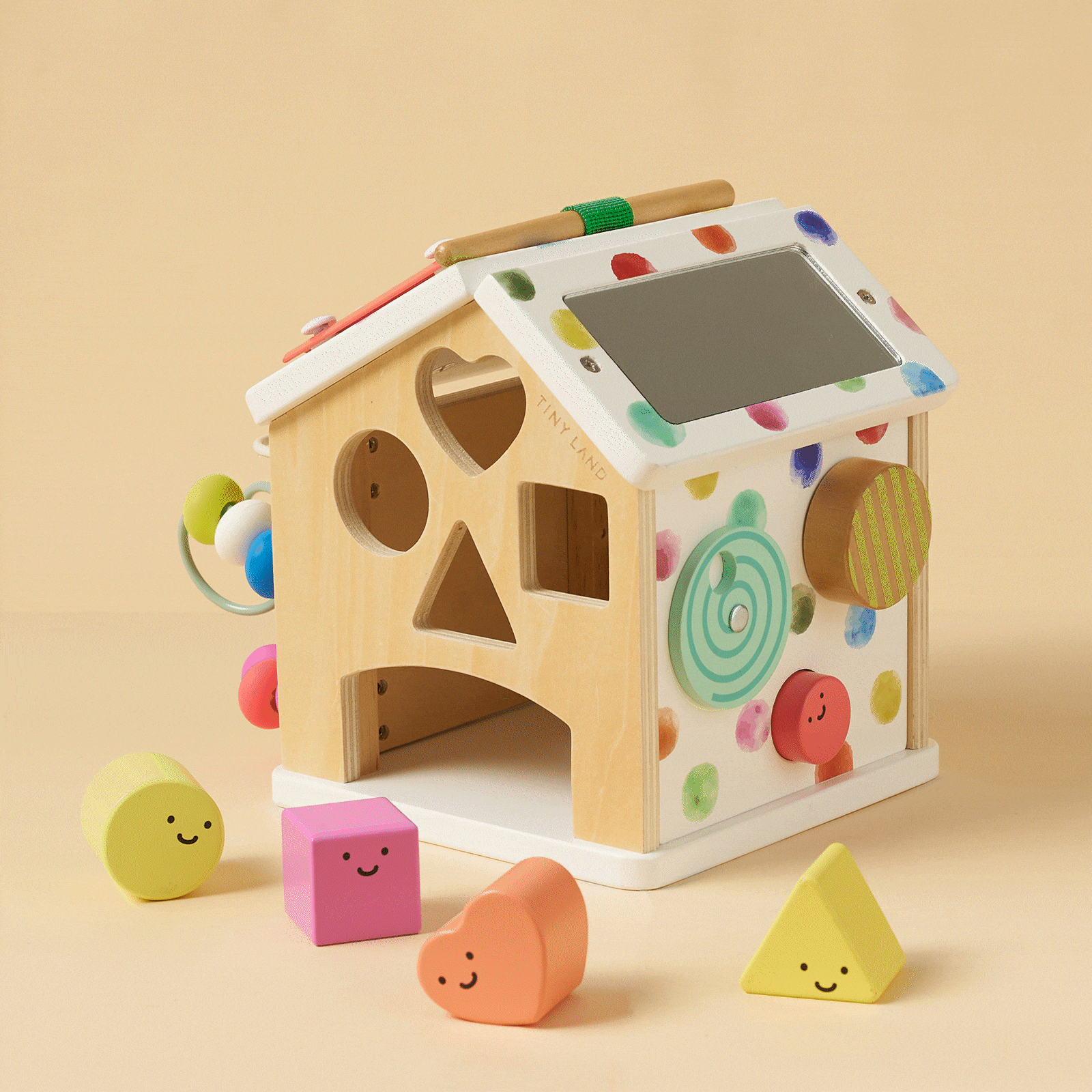 Cube d'activités Tiny Land® La maisonnette - Arc-en-ciel