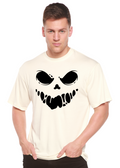 T-shirt graphique à manches courtes Halloween Boo pour homme en bambou viscose/coton biologique